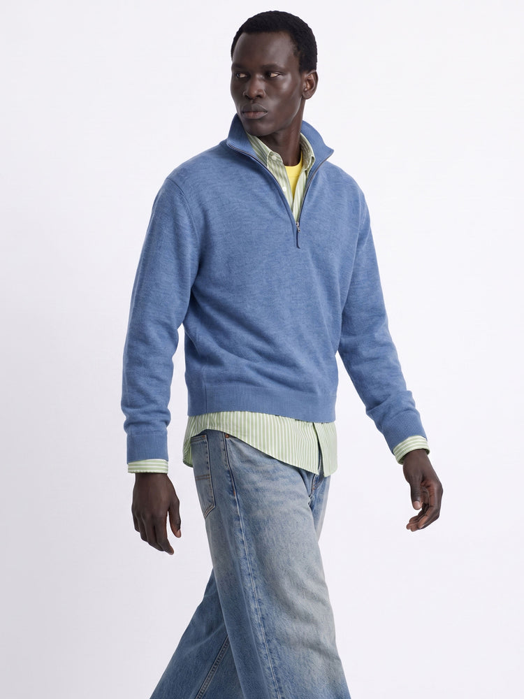 The Knitted Quarter Zip Jumper