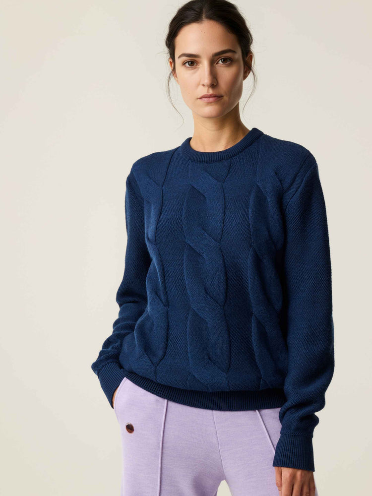 The Cable Knit Atlantic Blue Image