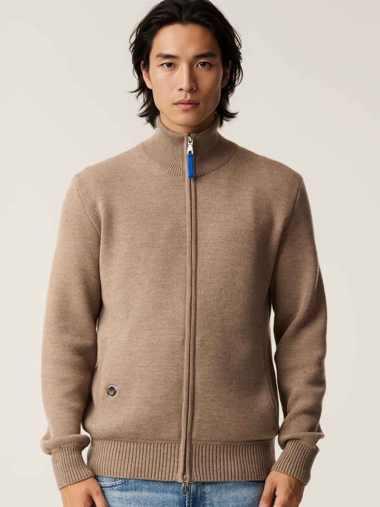 The Everyday Zip Through Fawn Brown Image