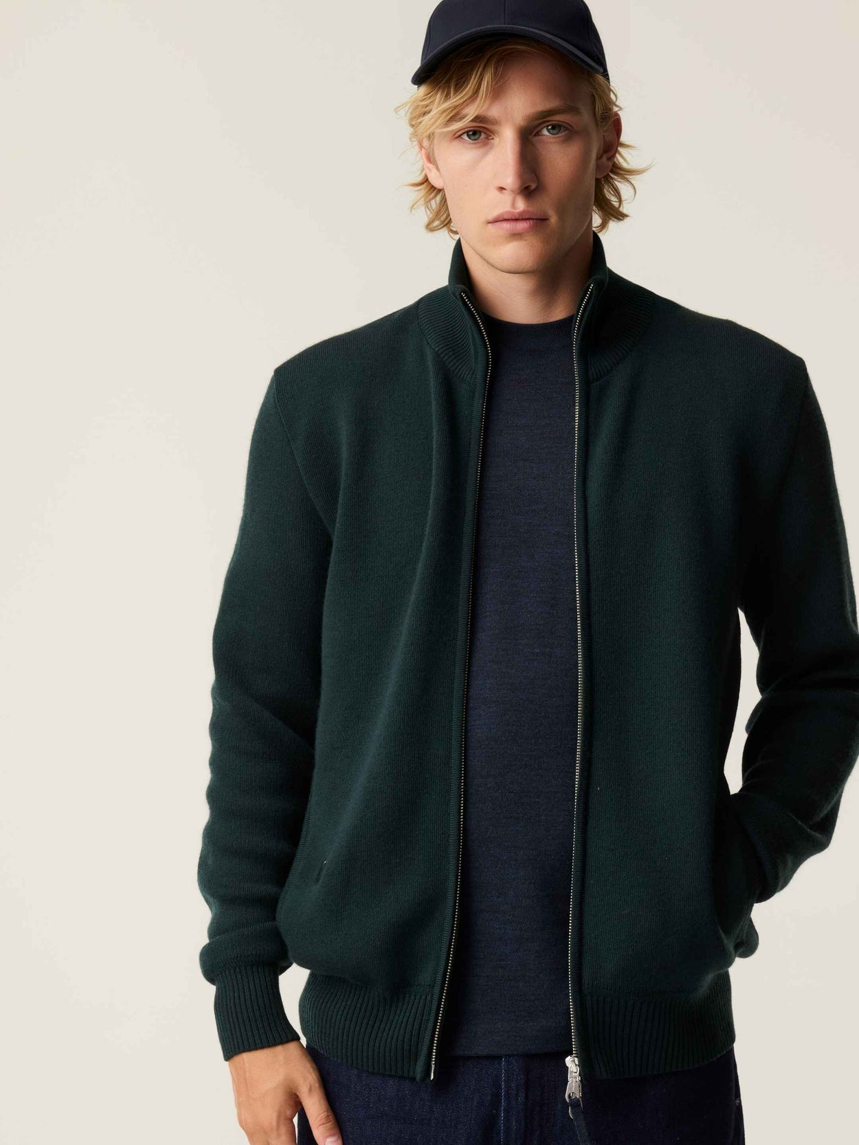 The Everyday Zip Through Forest Green Male Image