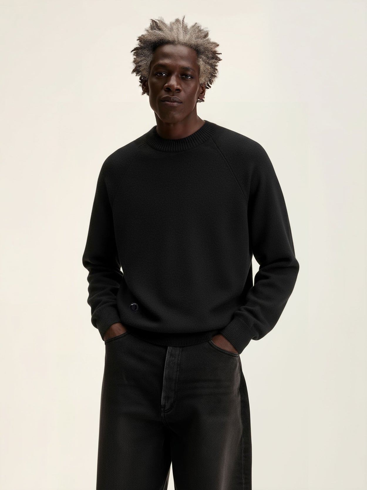 The Original Crewneck Anthracite Black Male Image