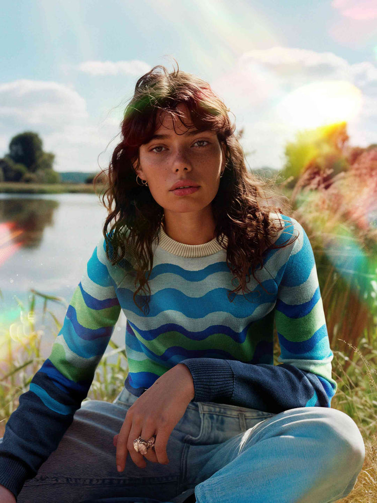 Turquoise Boo Crewneck main image 1