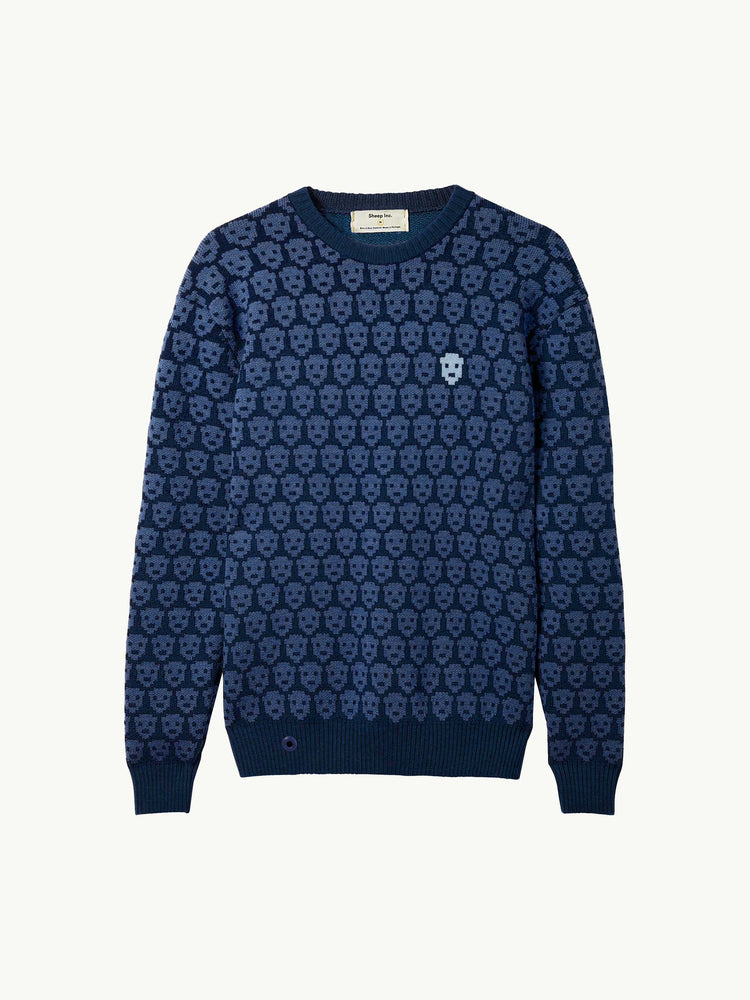 Louis Vuitton Distressed Flock Crewneck Monogram Sweater Mens XL