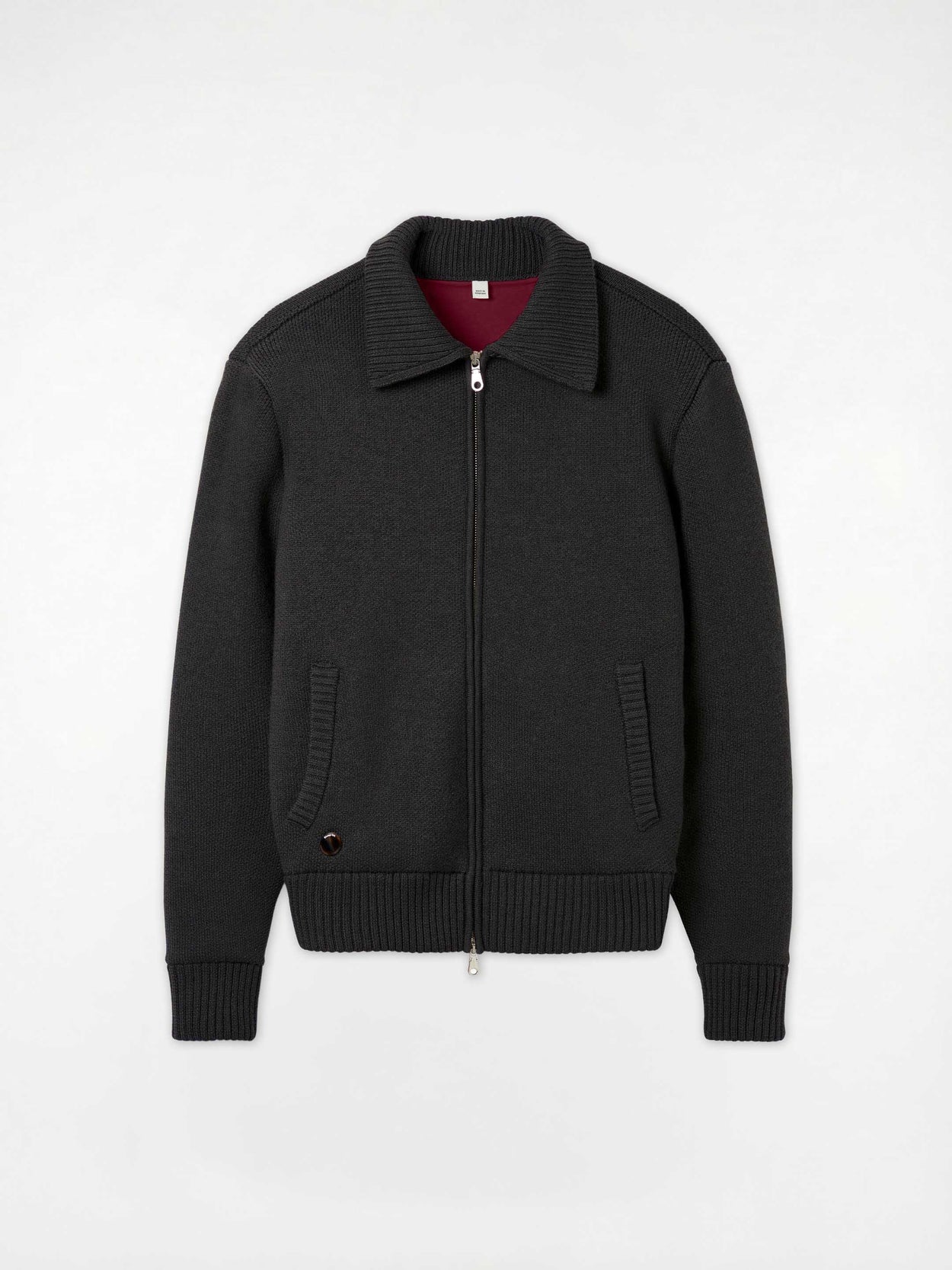 The Knitted Bomber - Anthracite Black
