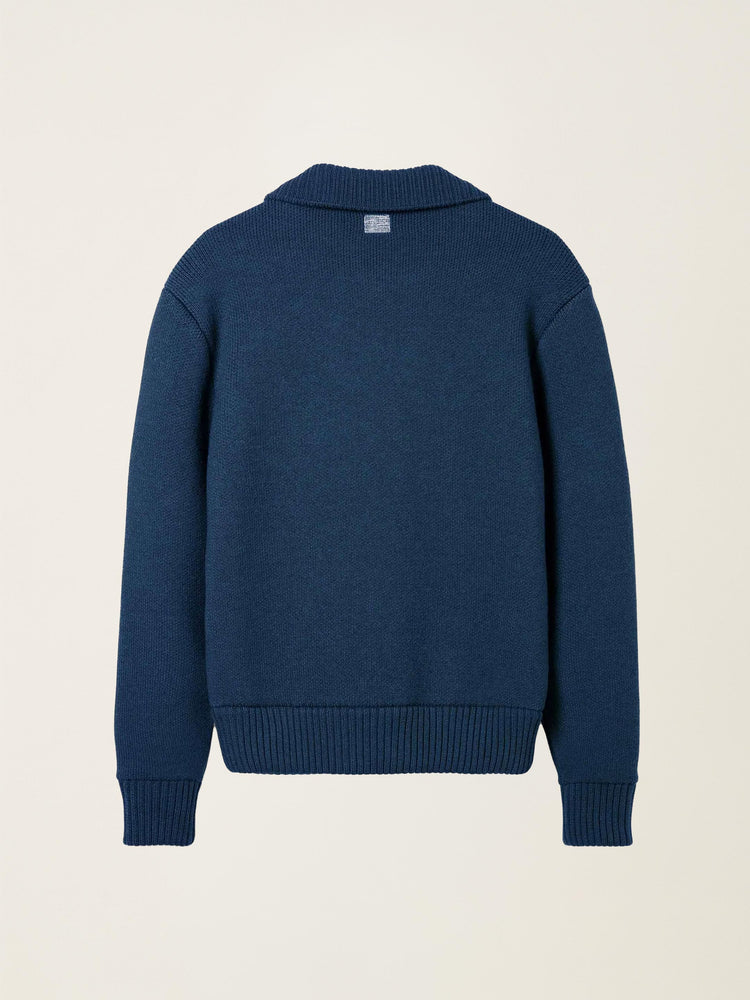 The Knitted Bomber Atlantic Blue Image