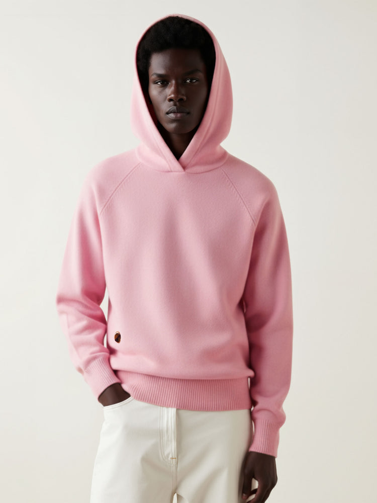 The Knitted Hoodie Candyfloss Pink Image