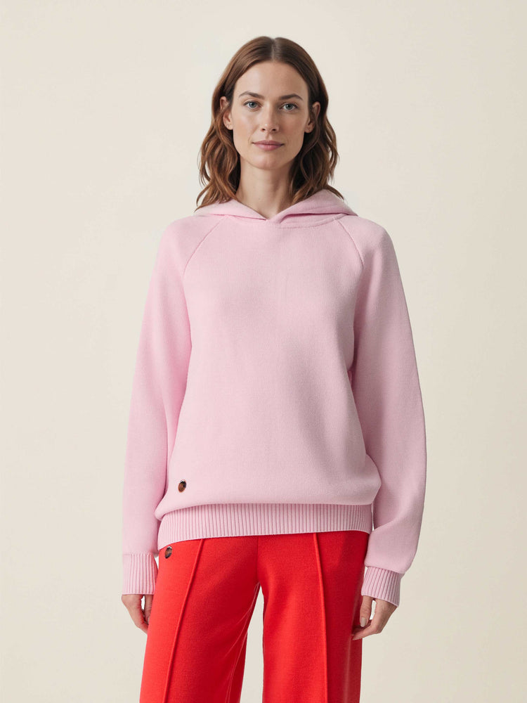The Knitted Hoodie Candyfloss Pink Image