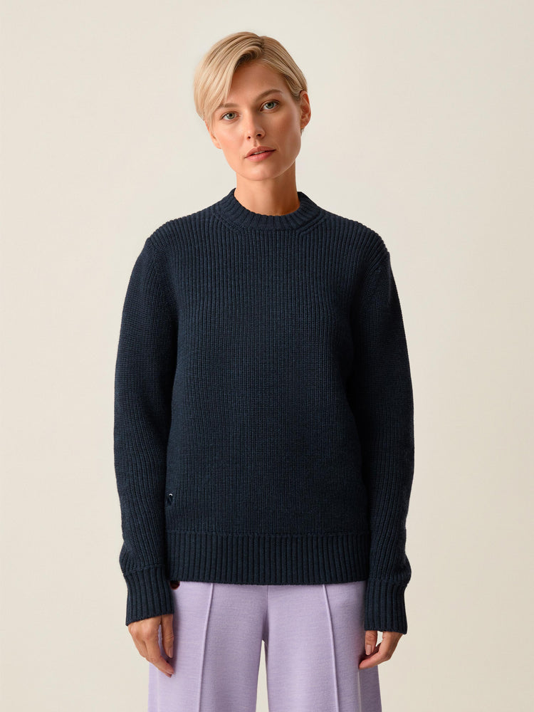 The Shepherd's Knit Crewneck Pacific Blue Image