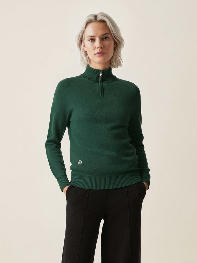 The Half Zip Emerald Green Image