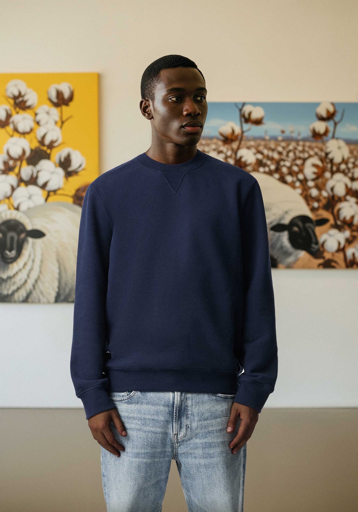 The Fibregen Sweatshirt Storm Blue Male Image