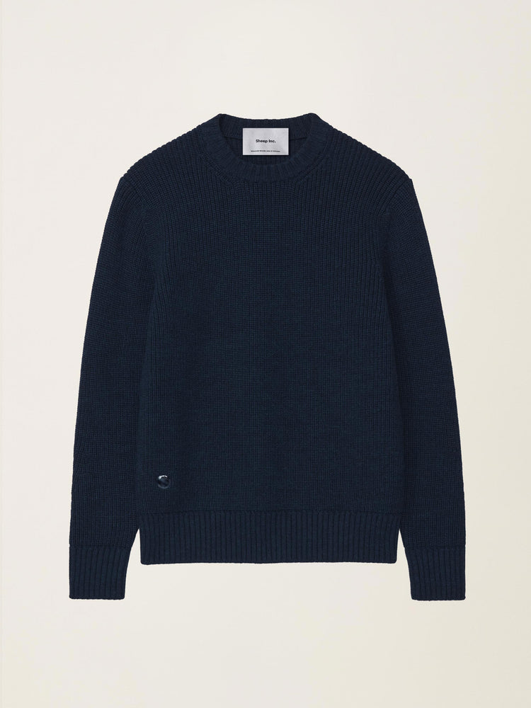 The Shepherd's Knit Crewneck Pacific Blue Image