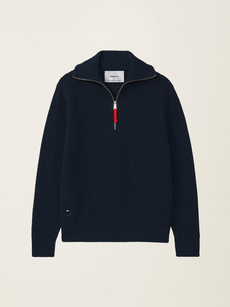 The Ridge Knit Half Zip Jumper