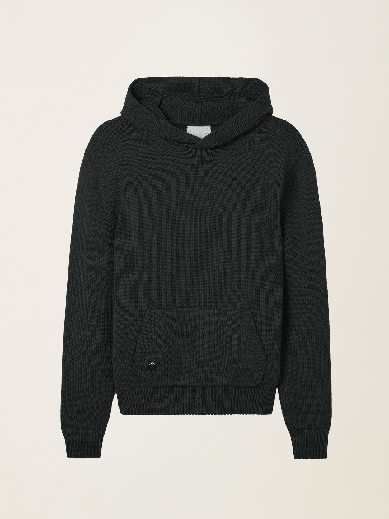 The Chunky Knit Hoodie Anthracite Black Image