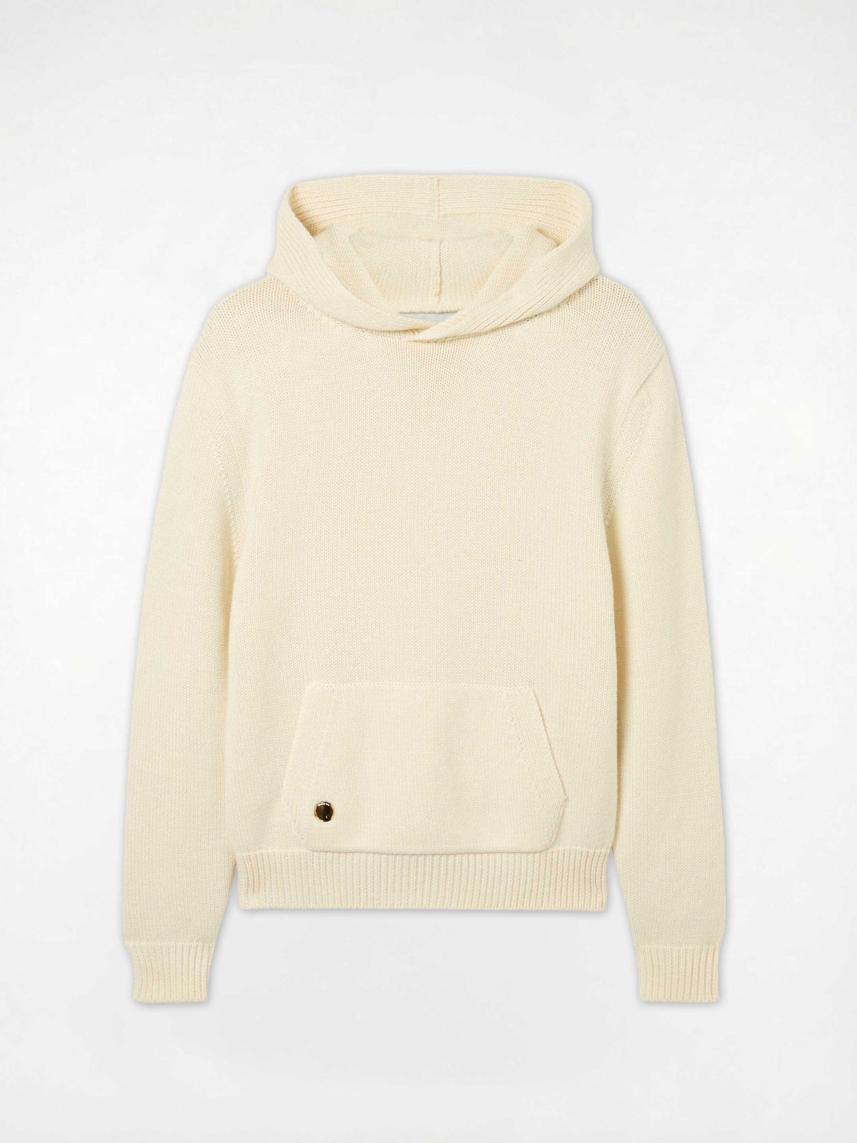 Chunky Knit Hoodie Raw