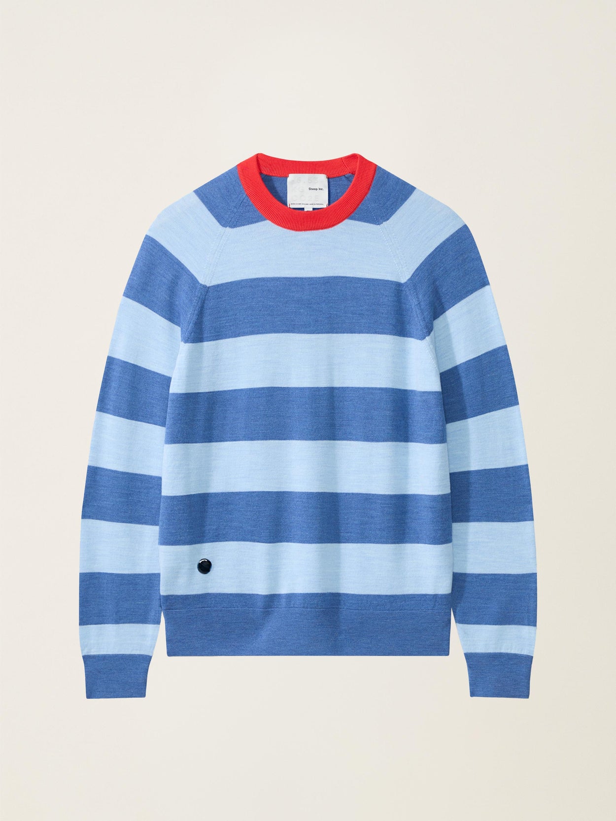 The Stripe Crewneck Light Cloud Blue Image