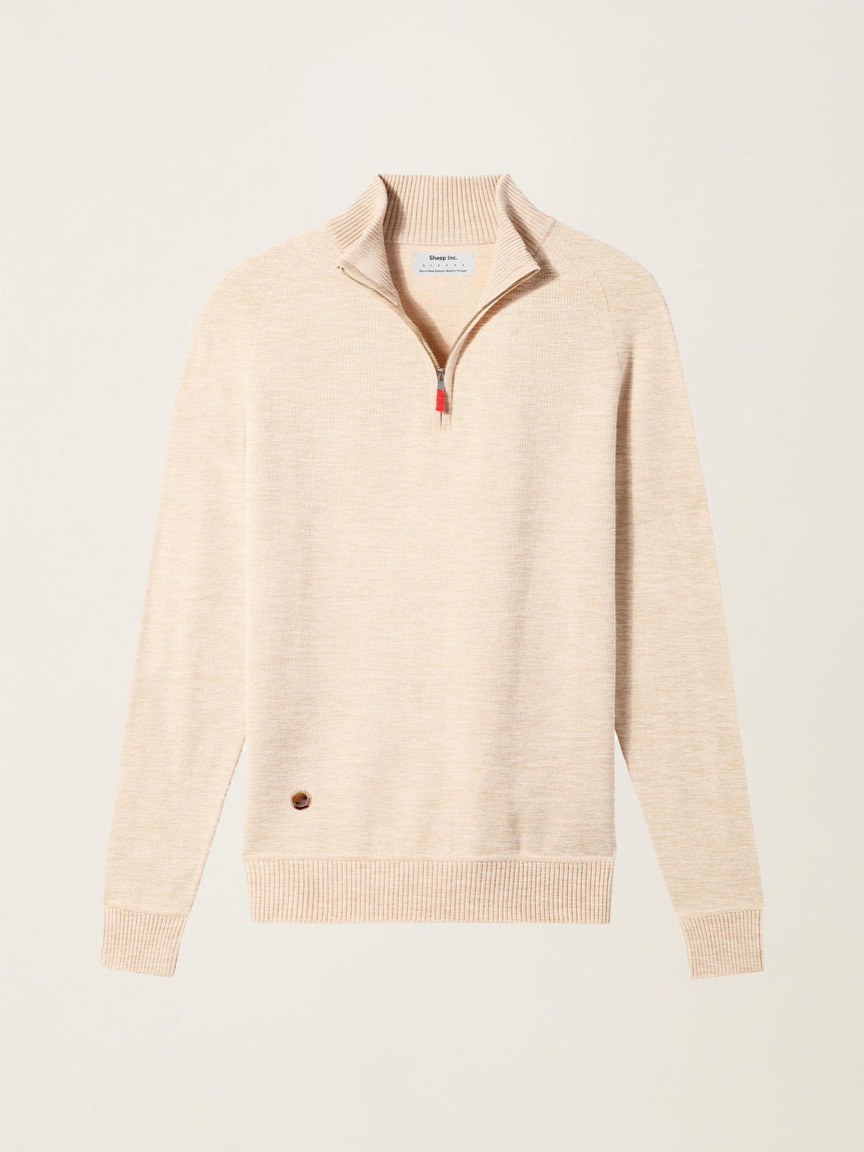 The Half Zip Almond White Image