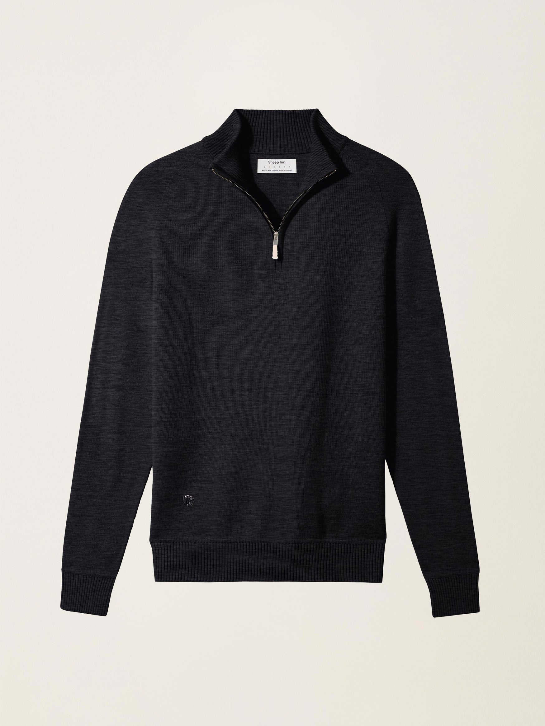 Emerald Green Knitted Half Zip Jumper - Men's/Women's - Sheep Inc