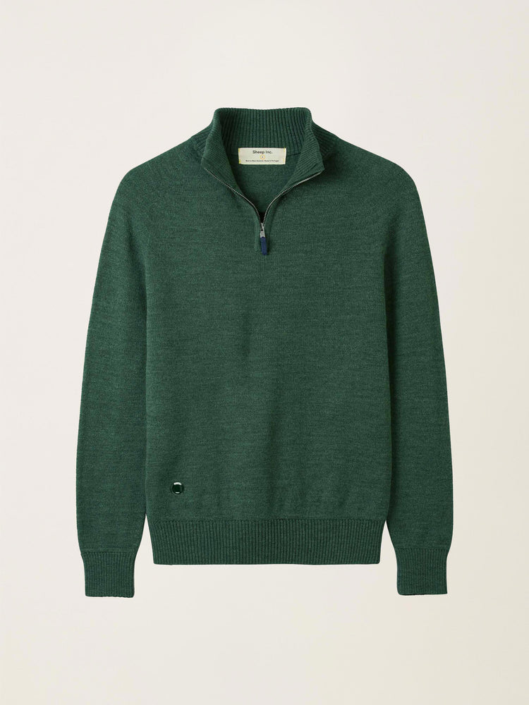 The Half Zip Emerald Green Image