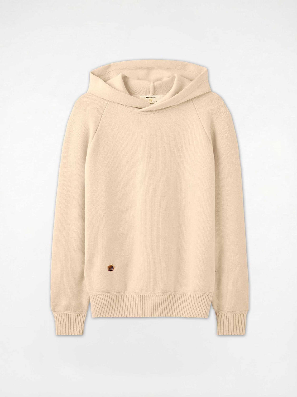 The Knitted Hoodie - Almond White