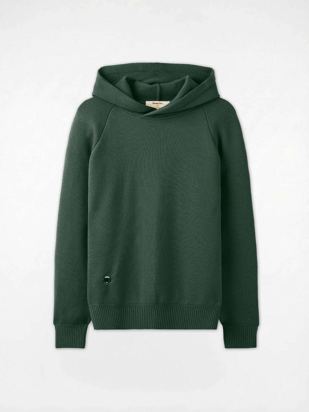 Knitted Hoodie Emerald Green