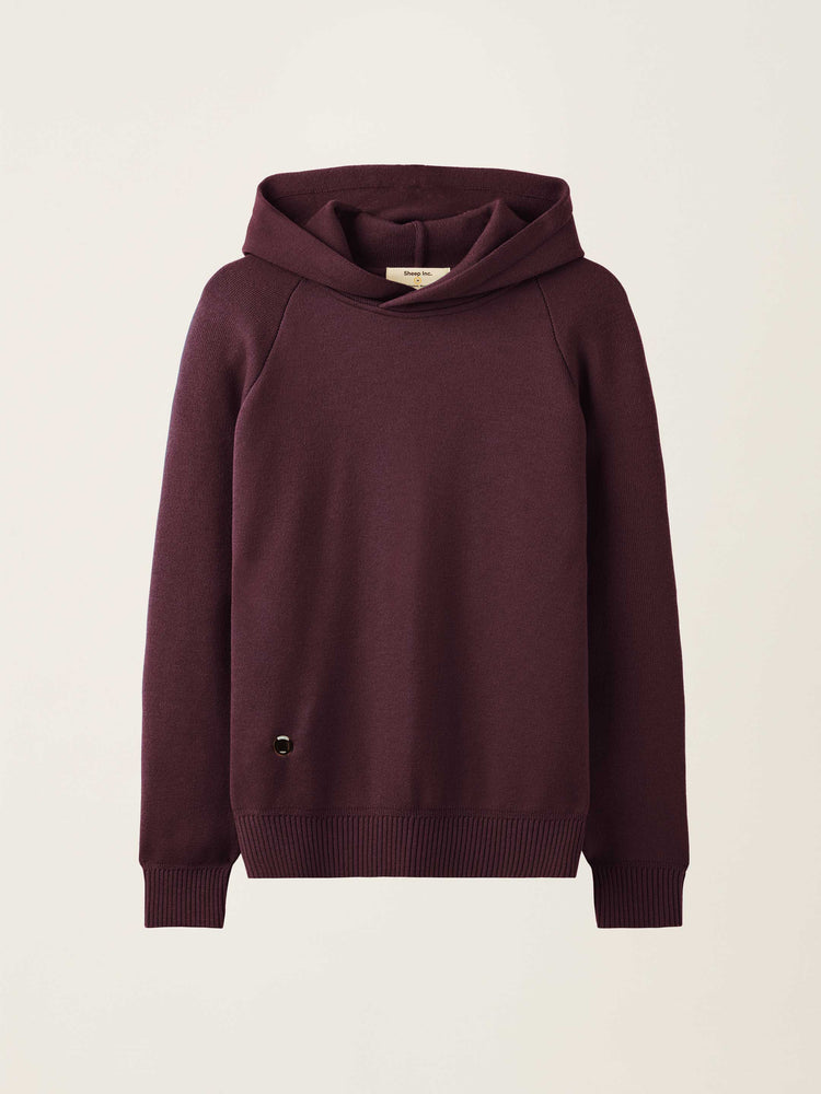 The Knitted Hoodie Konini Burgundy Image