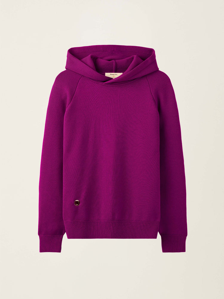The Knitted Hoodie Royal Purple Image