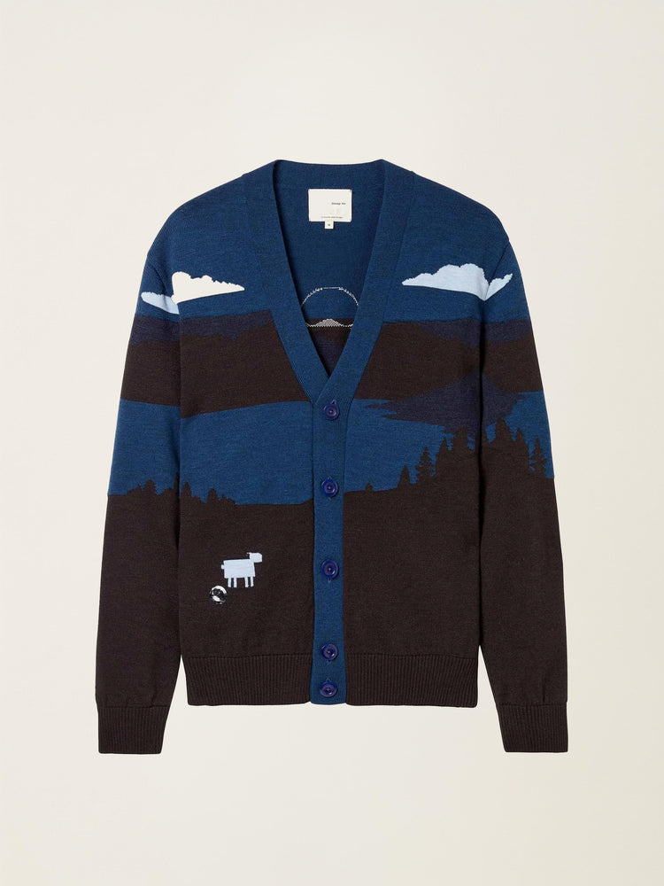 The Sheepscape Cardigan Tasman Blue Image