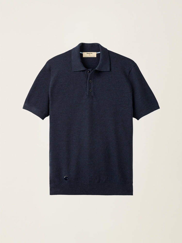 The Pique Polo Pacific Blue Image