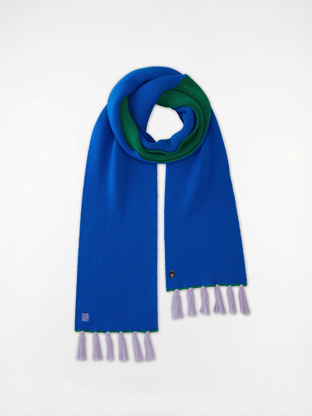 The Tassel Trail Scarf Cobalt Blue Image