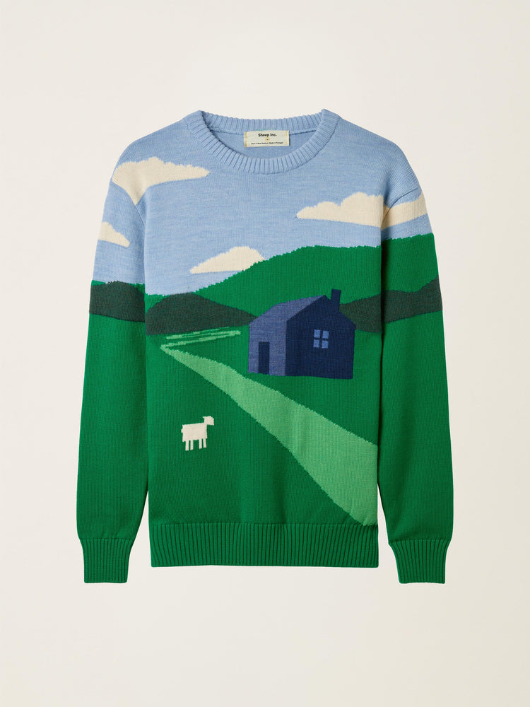 The Sheepscape Crewneck Bottle Green Image