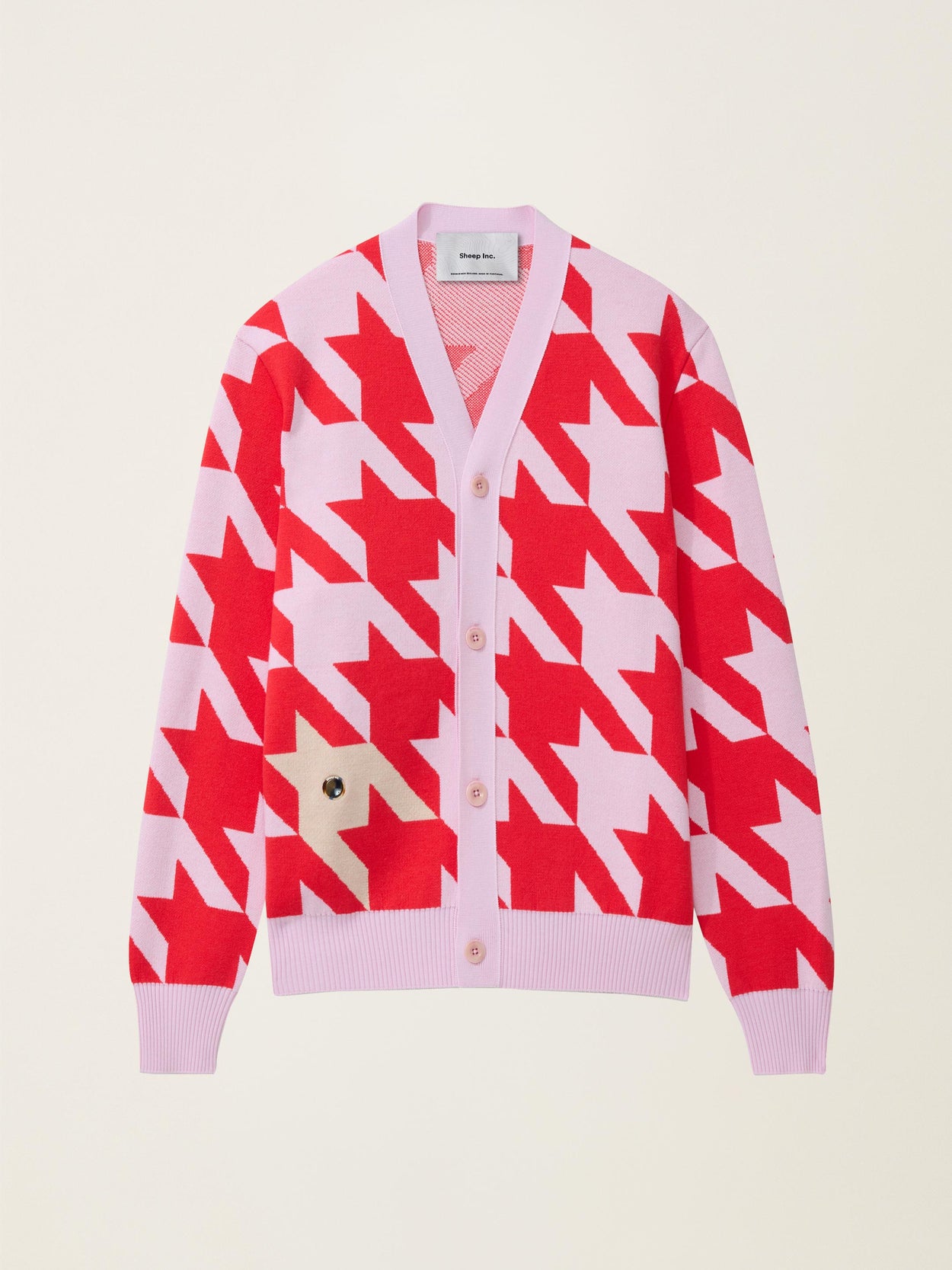 The Sheepstooth Cardigan Candyfloss Pink Image