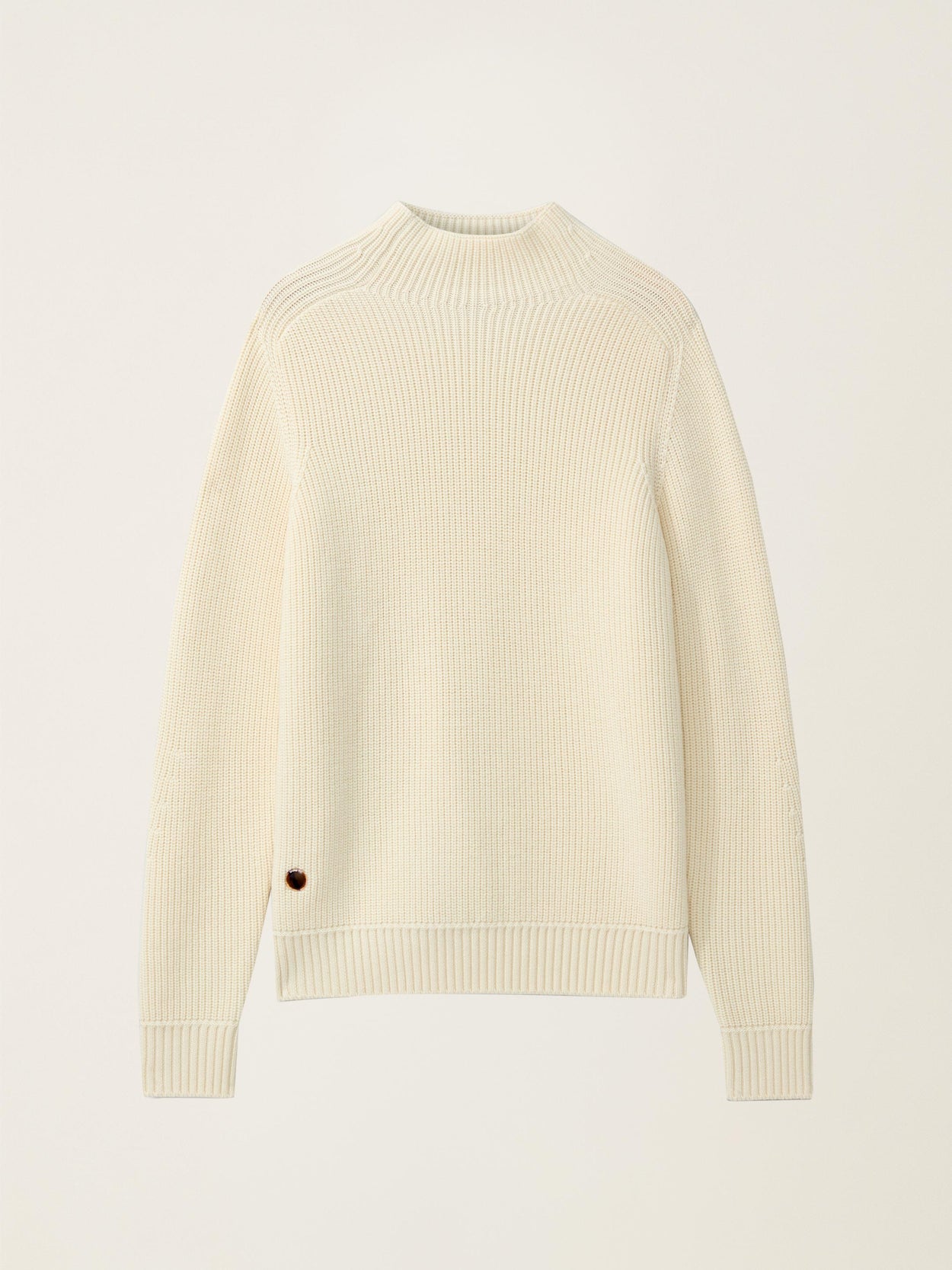 The Soft-Knit High Neck Raw White Image