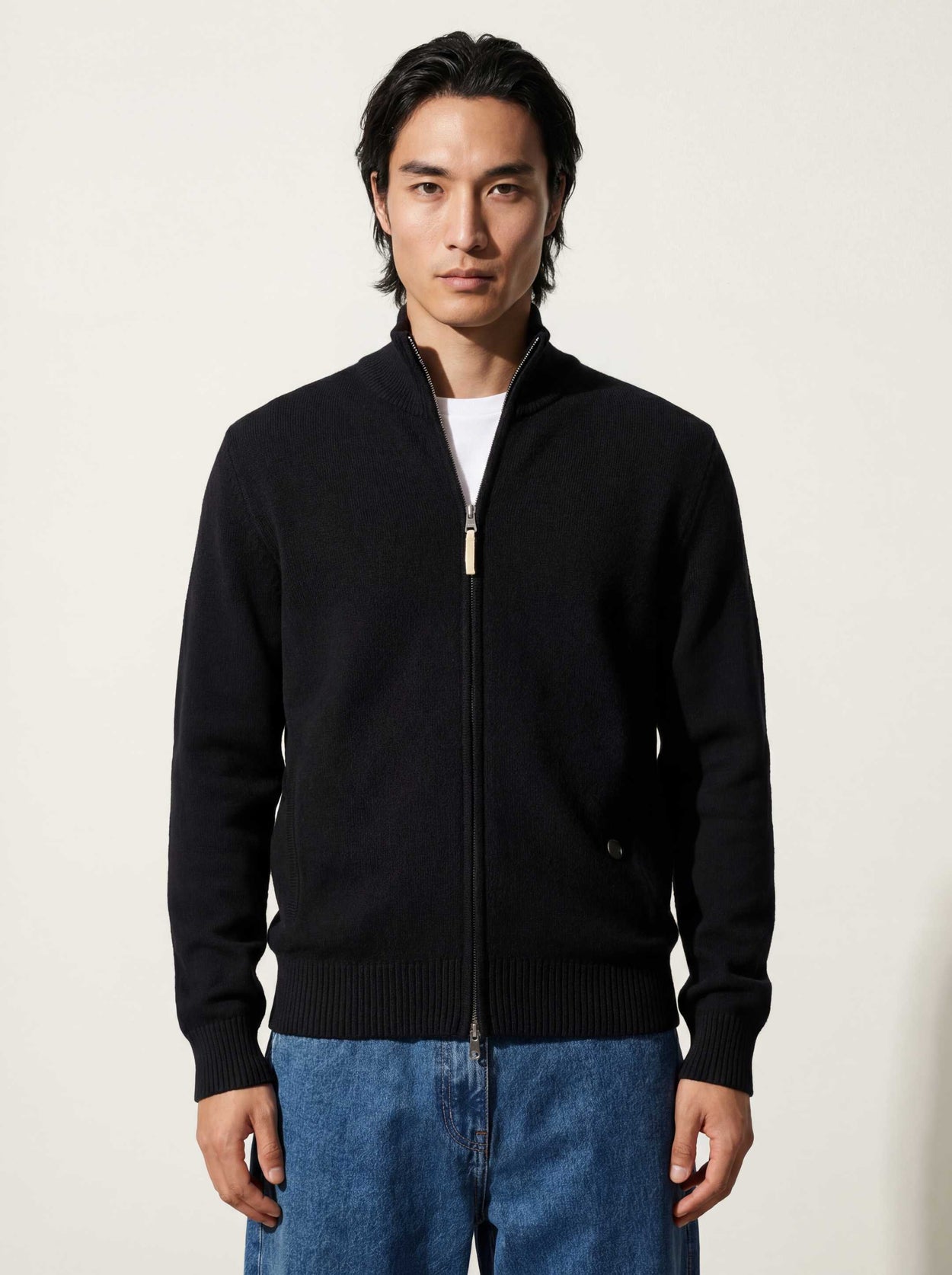 The Everyday Zip Through Anthracite Black Male Image