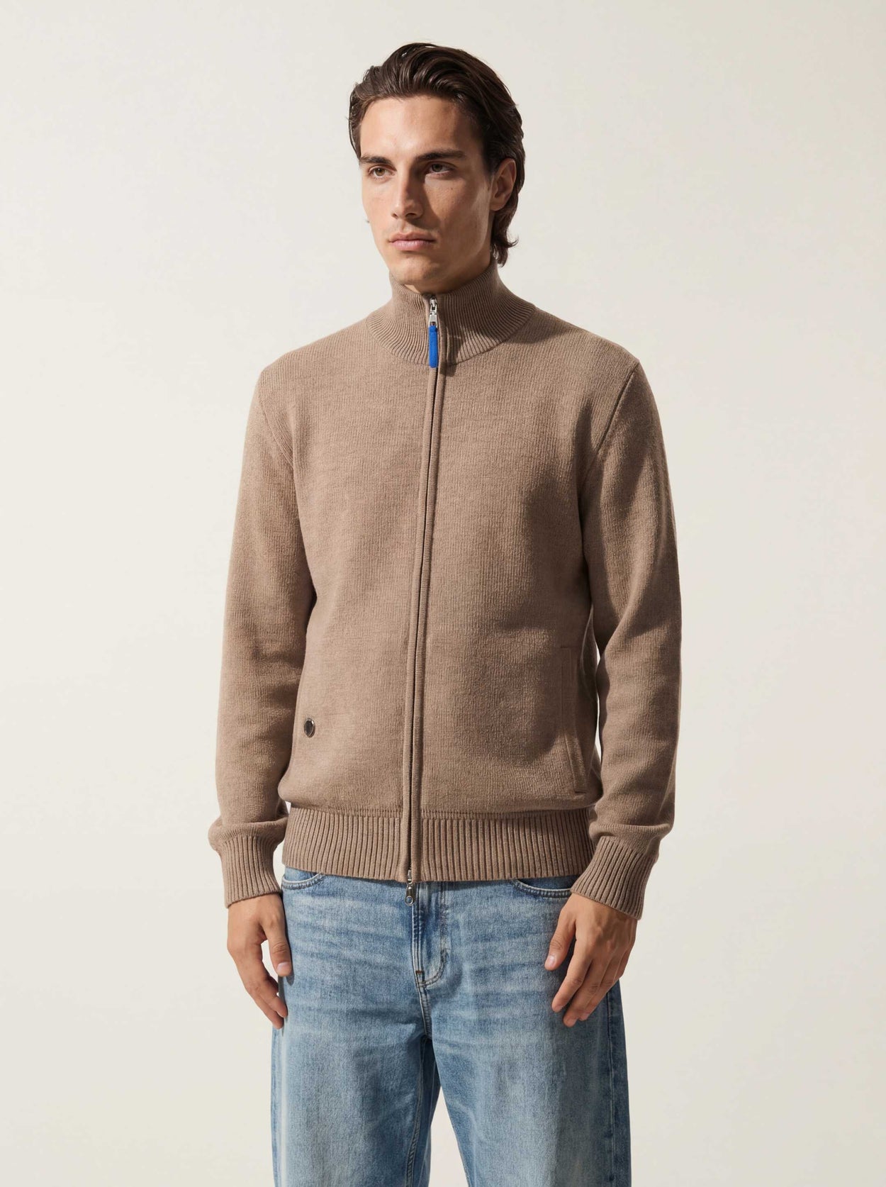 The Everyday Zip Through Fawn Brown Male Image