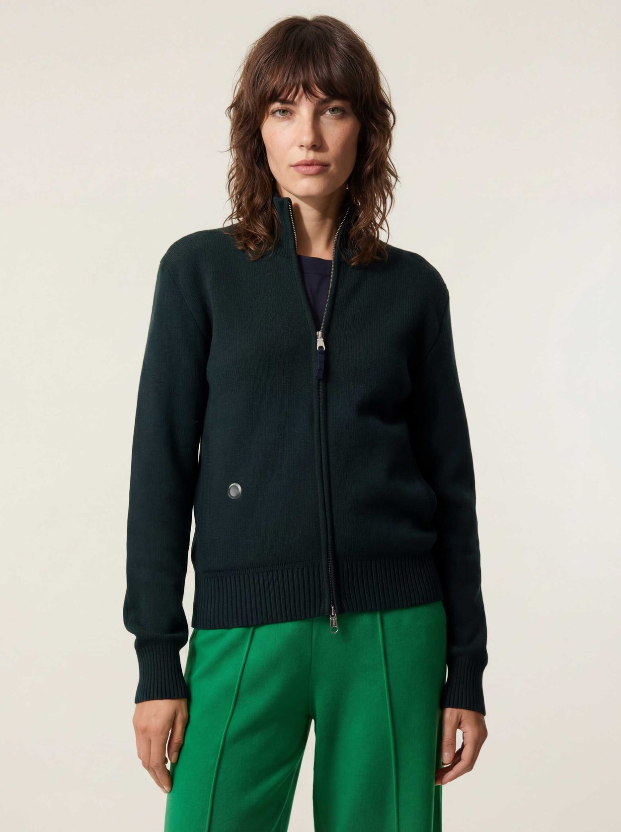 The Everyday Zip Through Forest Green Female Image