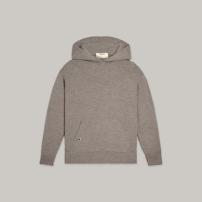 Fear Of God Off-white Wool Knit Hoodie In 107 Cream | ModeSens