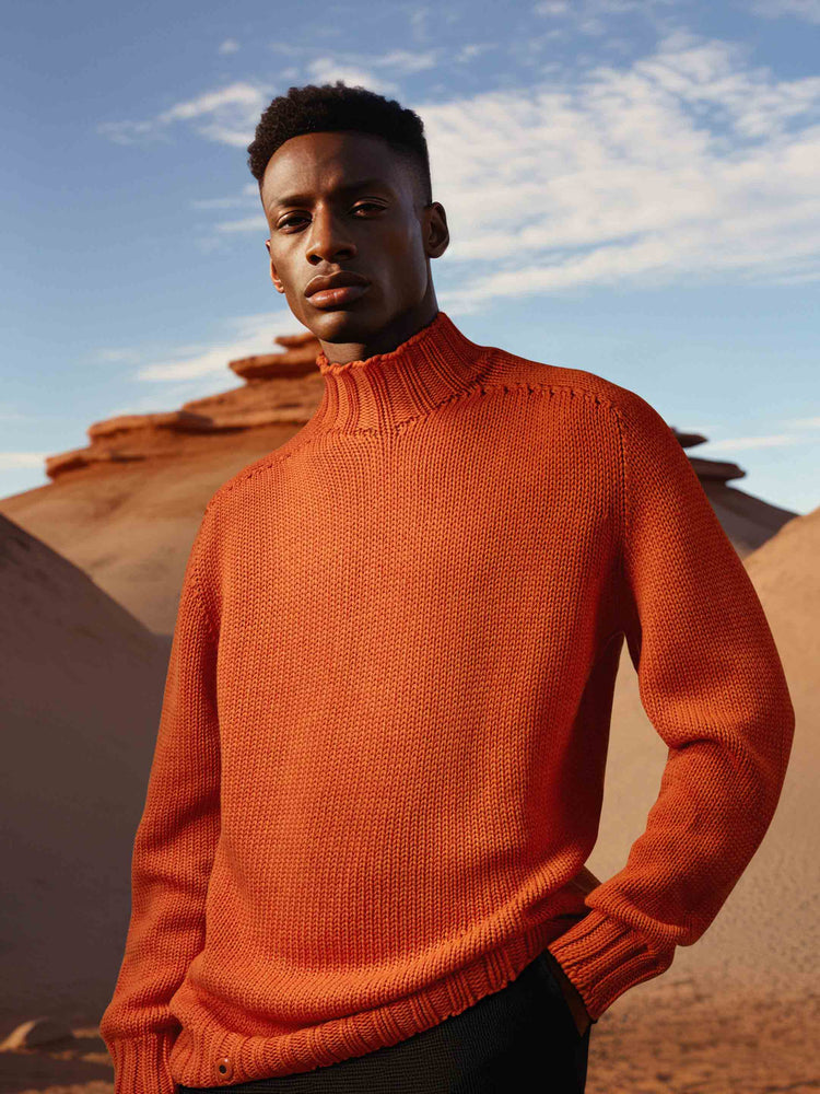 Burnt orange turtleneck outlet mens