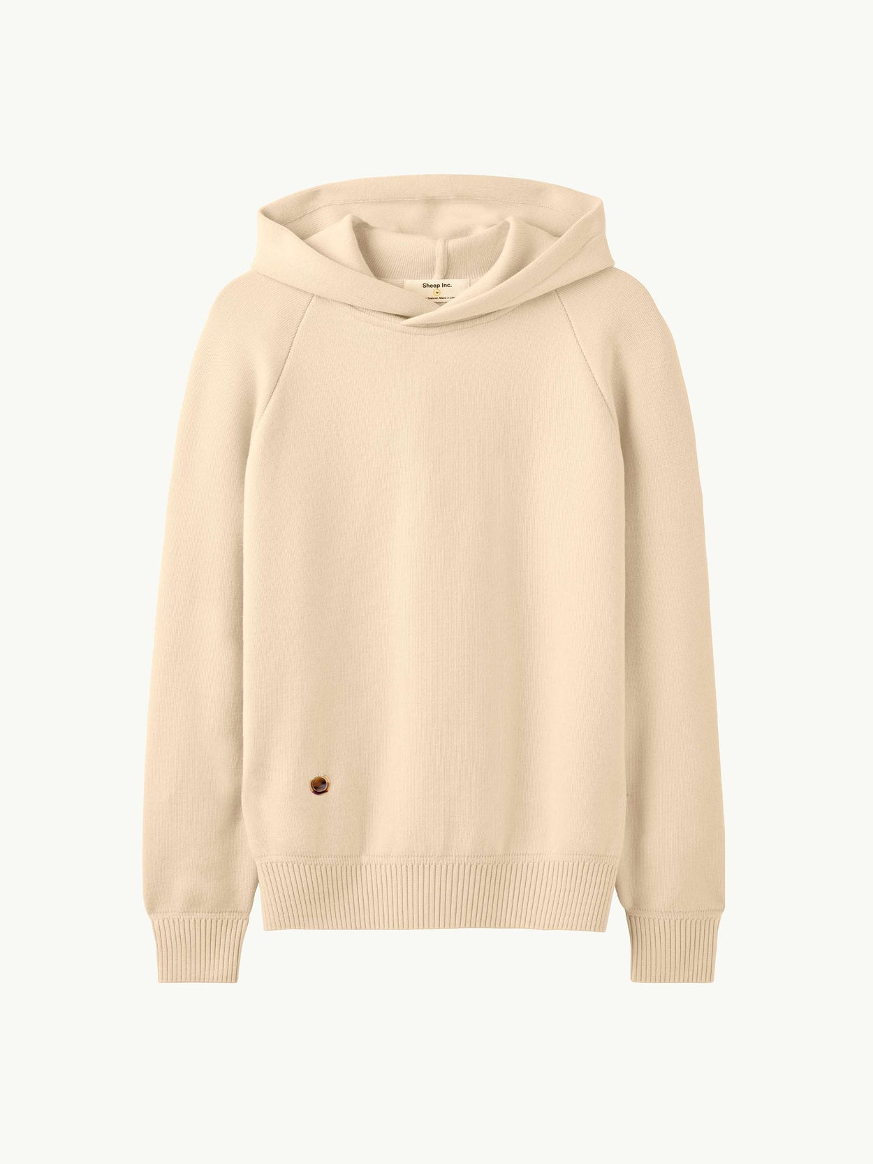 The Knitted Hoodie Almond White Image
