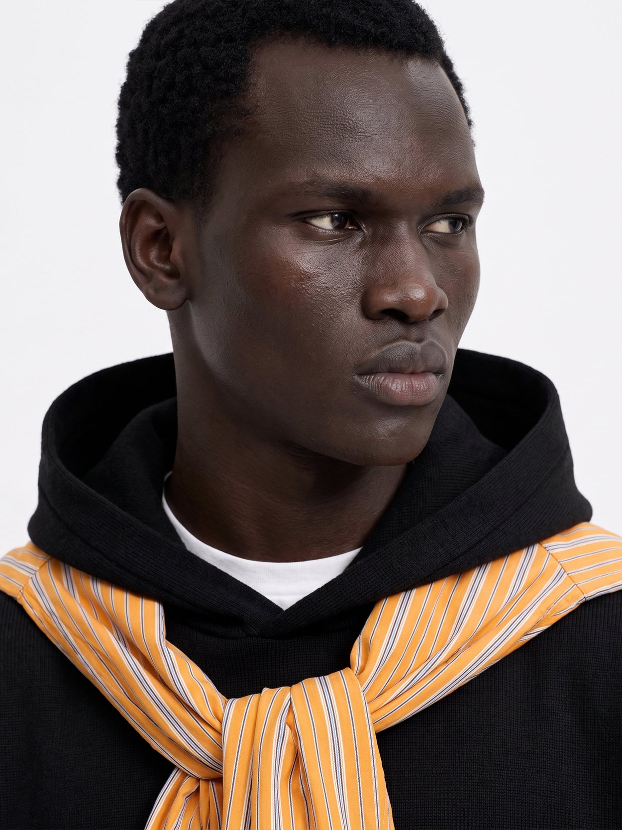 The Signature Merino Hoodie Anthracite Black Male Image