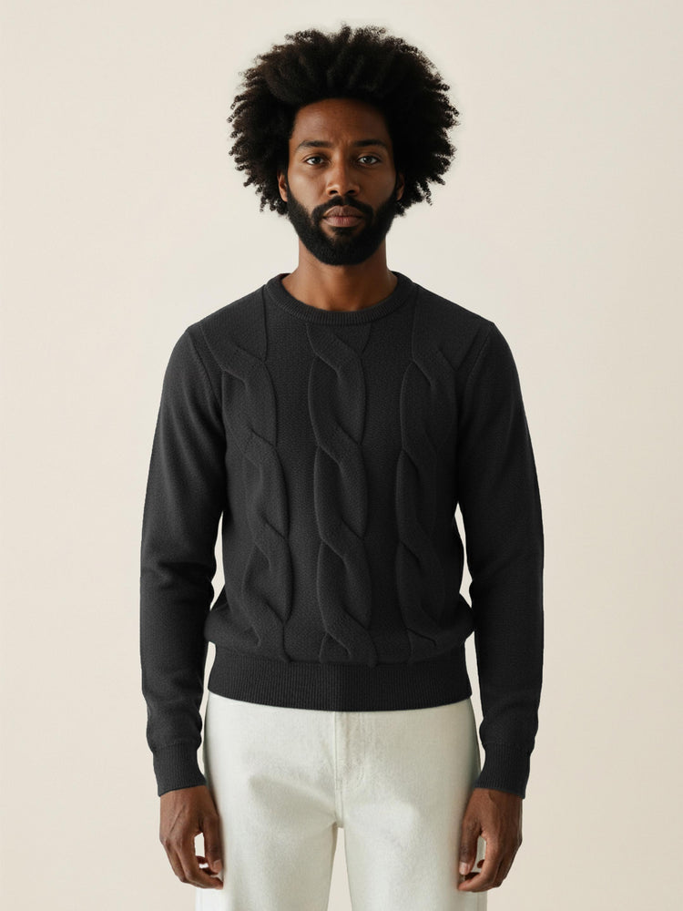 The Cable Knit Anthracite Black Image