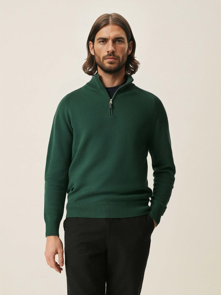The Half Zip Emerald Green Image