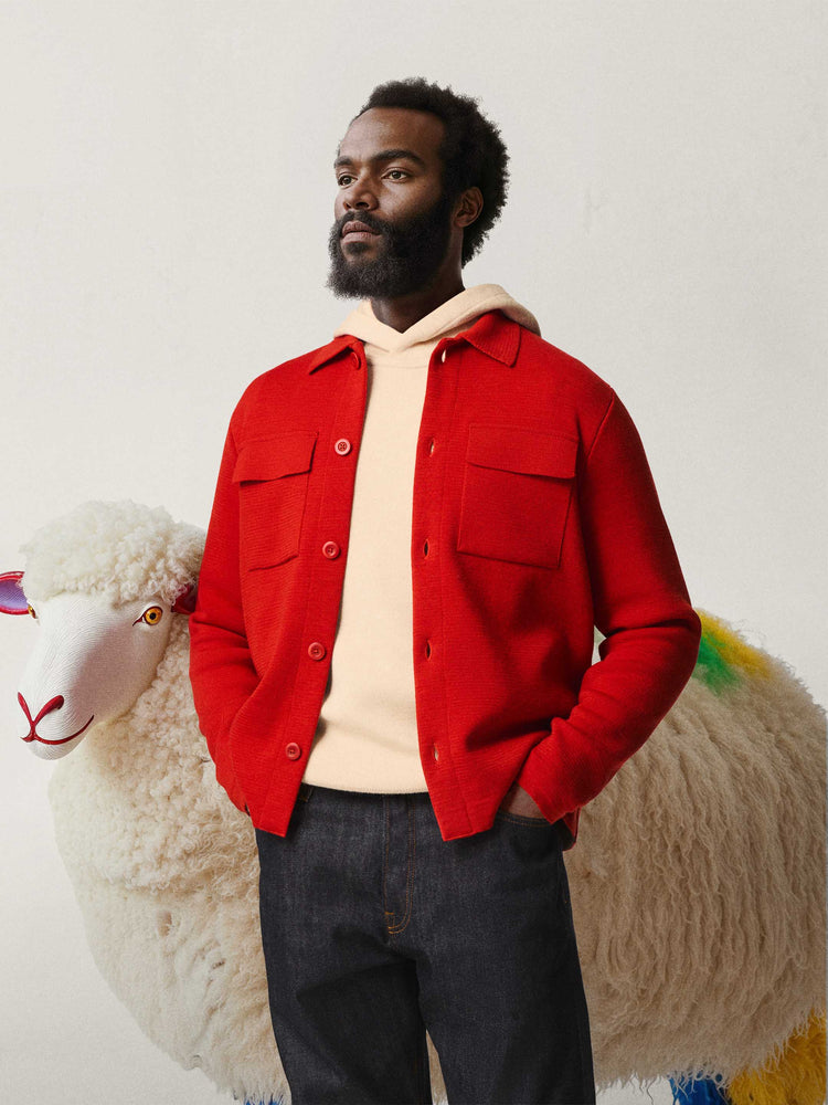 The Over Shirt Tomato Red Image
