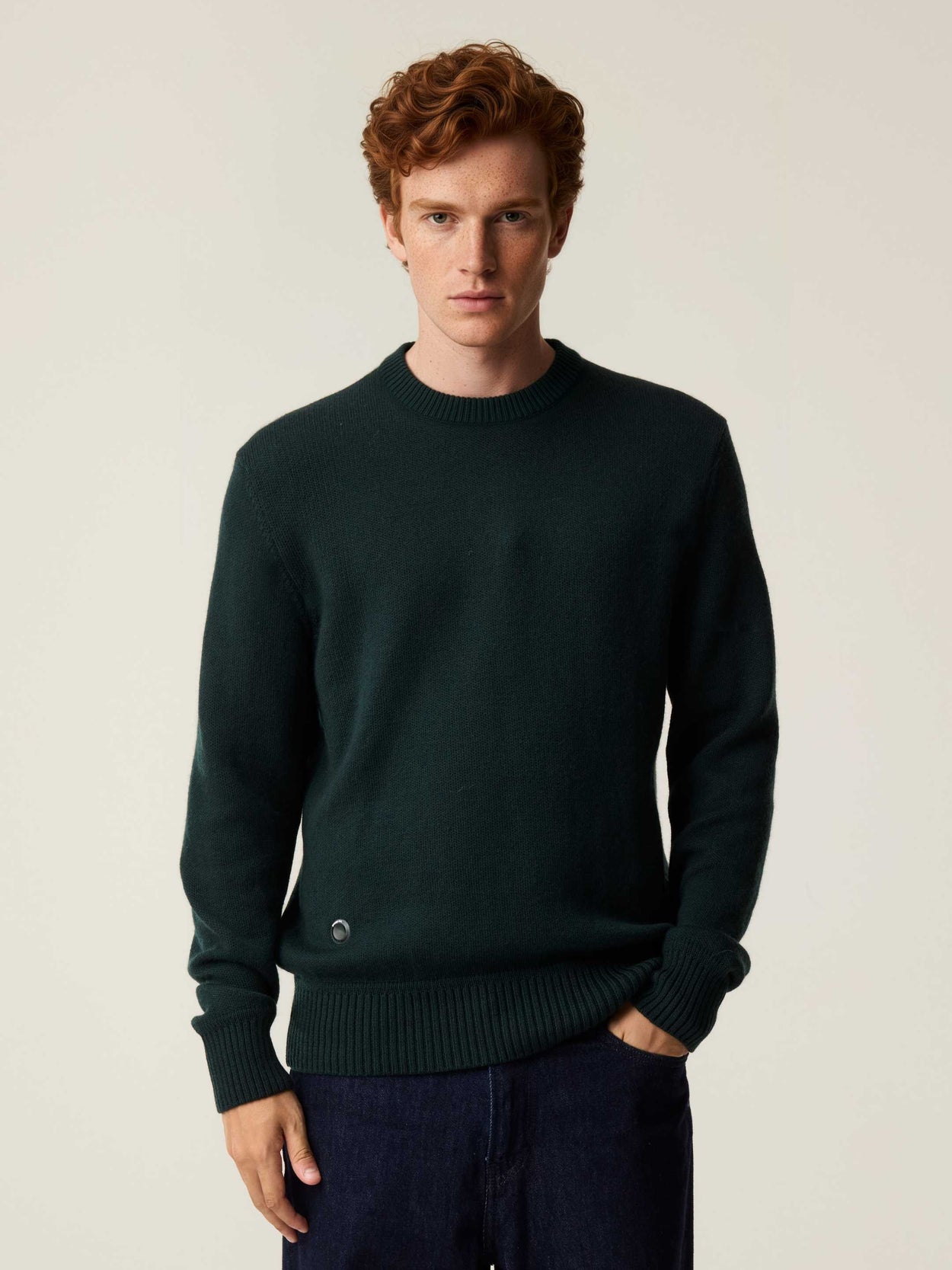 The Original Crewneck Forest Green Male Image