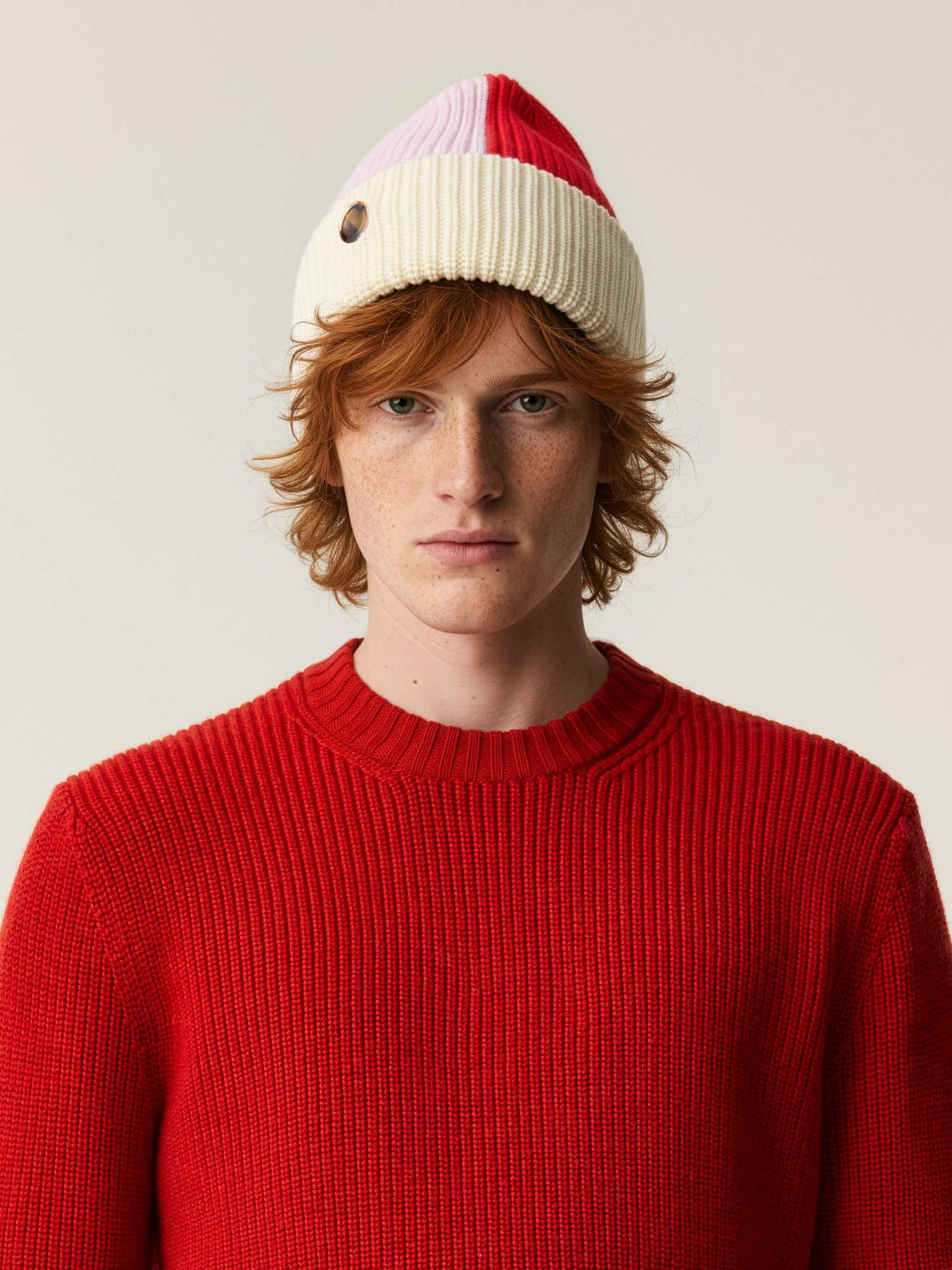 The Colourstack Beanie Raw White Male Image