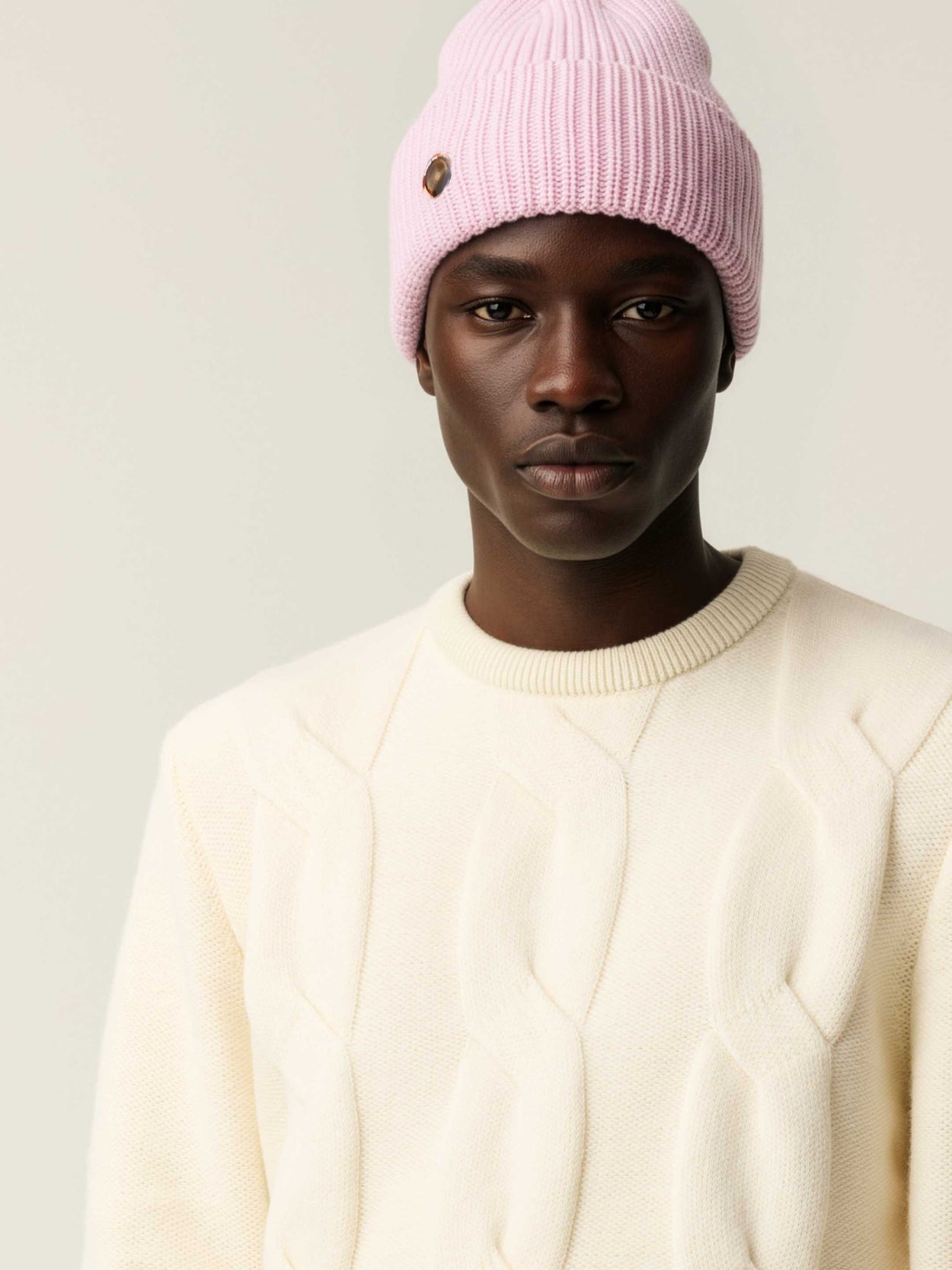 The Iconic Beanie Candyfloss Pink Male Image