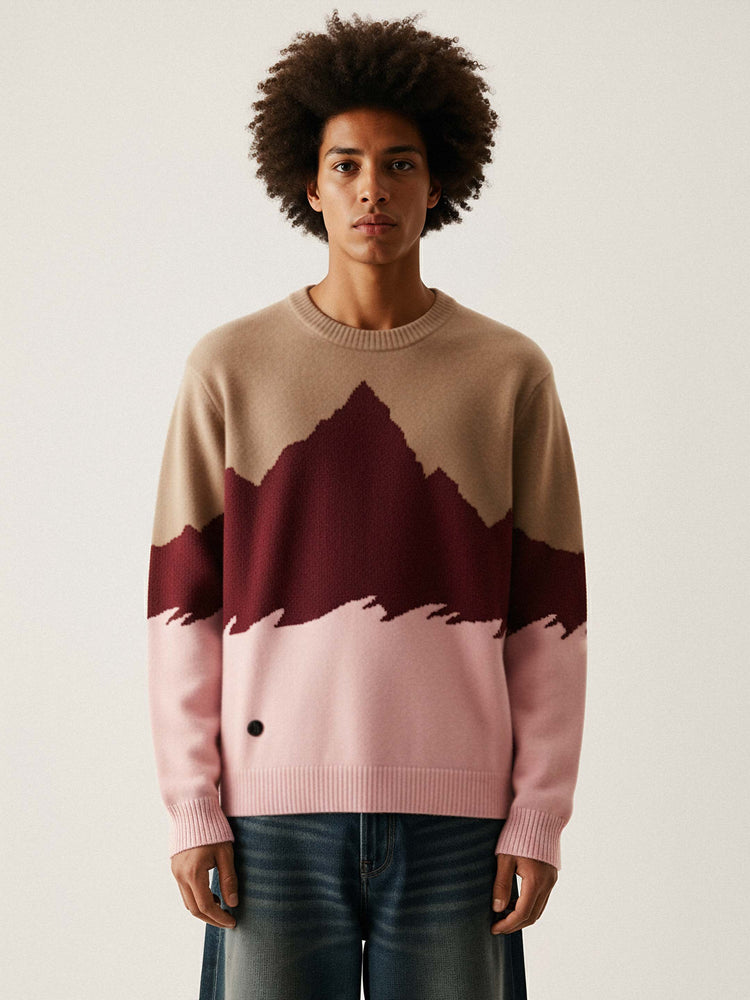 The Mountain Crewneck Fawn Brown Image