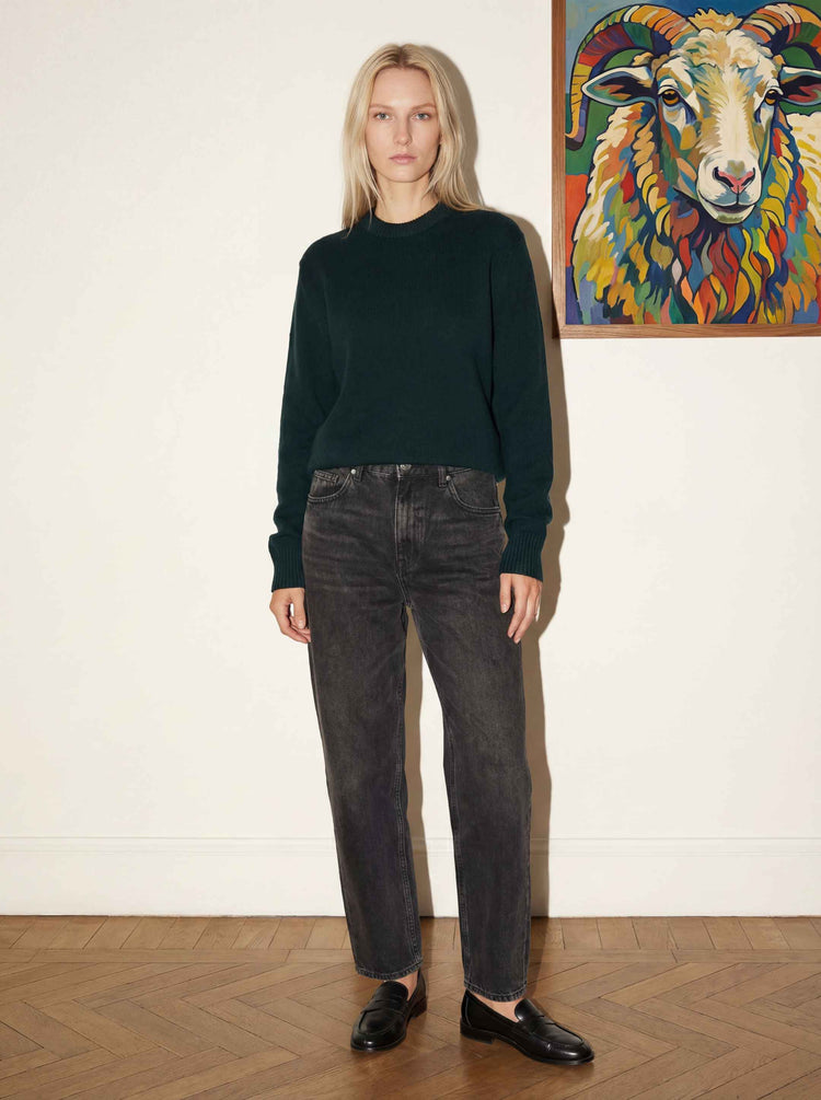 The Original Crewneck Jumper Forest Green Image