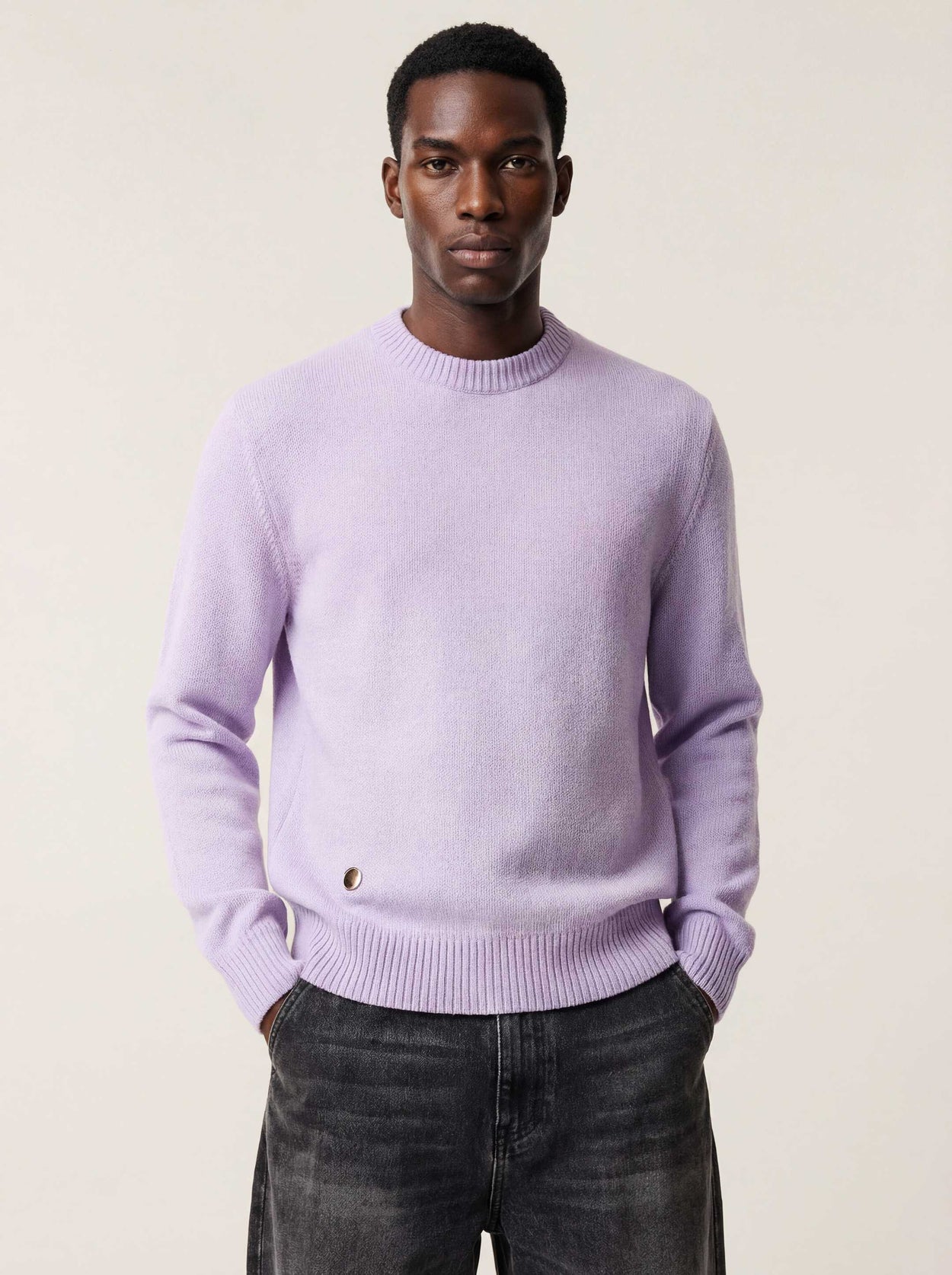 The Original Crewneck Lupin Lilac Male Image