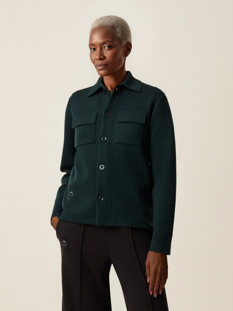 The Over Shirt Forest Green Image