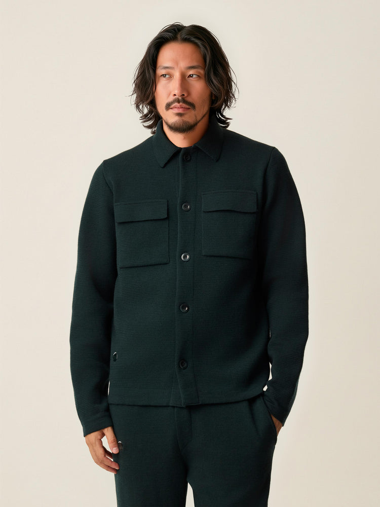 The Over Shirt Forest Green Image